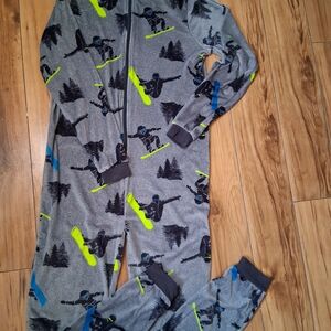 George Blue and Gray Printed Onesie